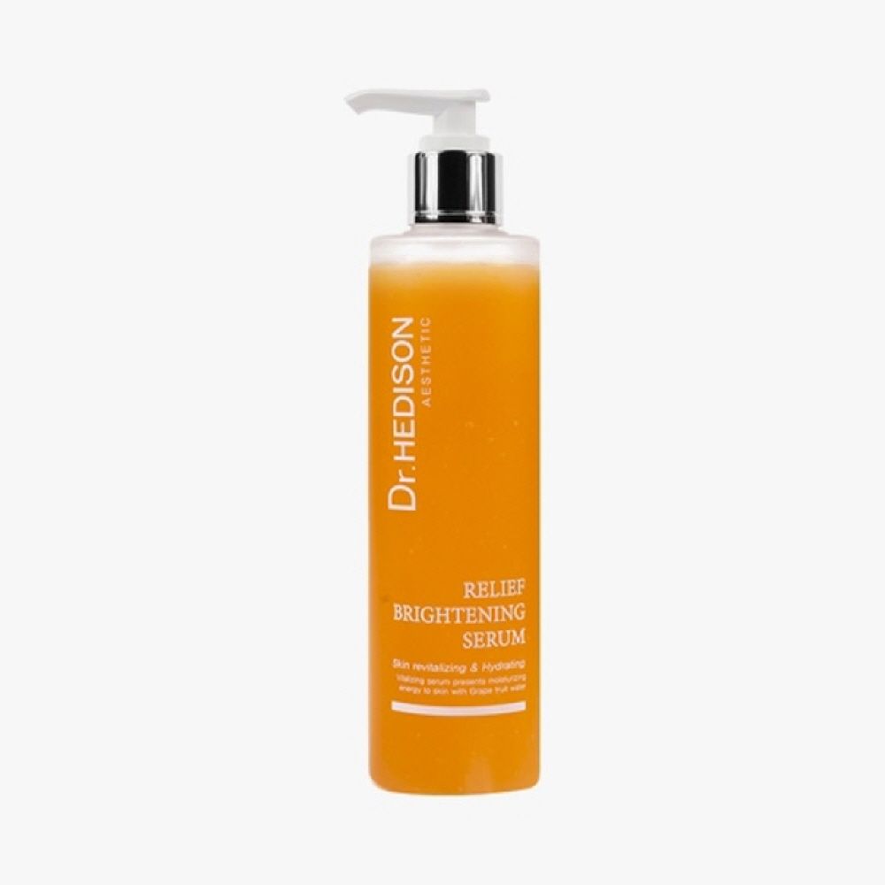 Dr.HEDISON Relief Brightening Serum 250ml K-Beauty Skin Radiance Intense Hydration Hyaluronic Acid Essence _ Made in Korea